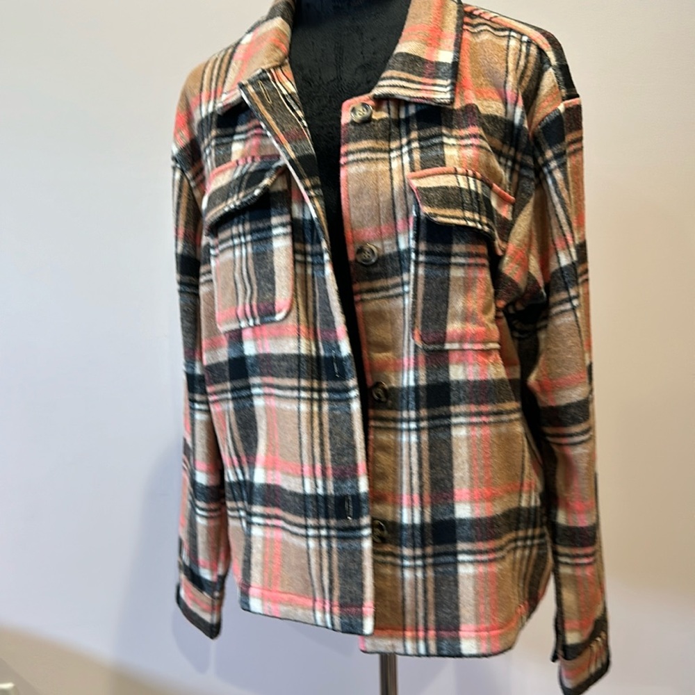 Cute flannel jacket top